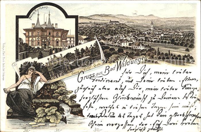 Bad Wildungen Panorama Neues Kurhaus Georg Victor Quelle