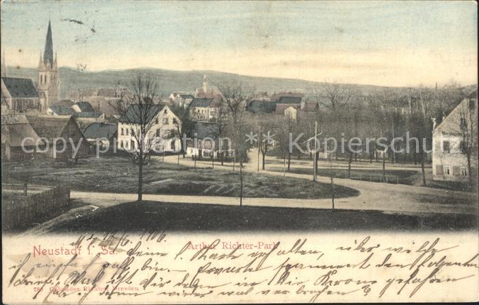 Neustadt Sachsen Arthur Richter Park Kirche
