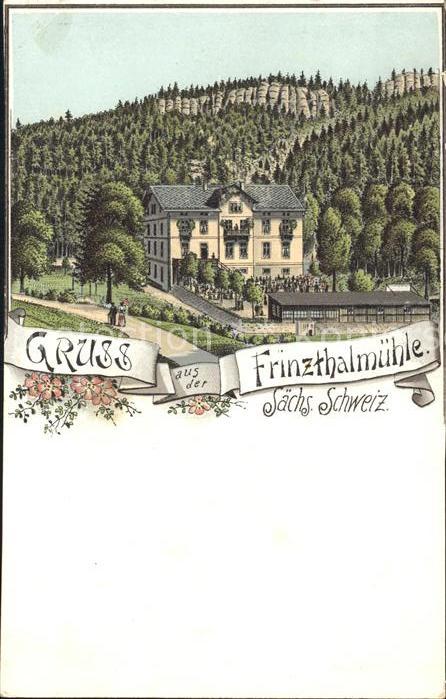 Hohnstein Saechsische Schweiz Frinzthalmuehle