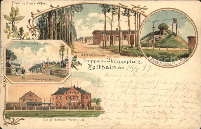 Zeithain Truppenuebungsplatz Friedr Aug Allee Kaiser Wilhelm Allee Barackenstras