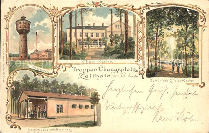 Zeithain Truppenuebungsplatz Wasserwerk Offiziers Casino Garten Hauptwache mit A