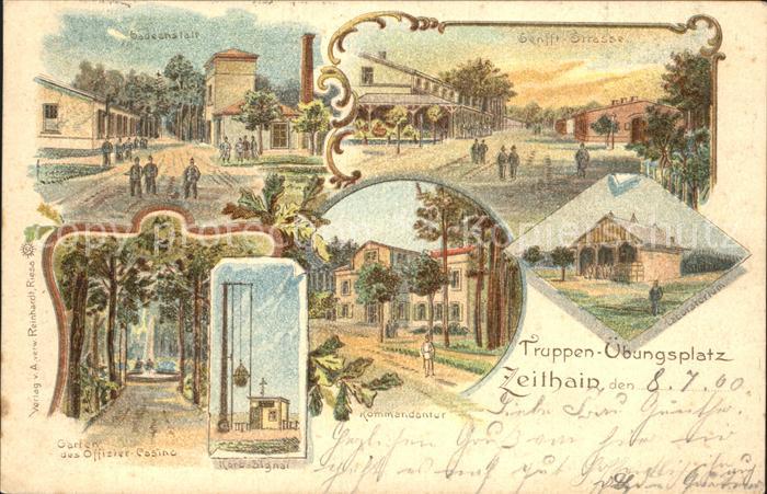 Zeithain Truppenuebungsplatz  Badeanstalt Offiziers Casino Garten Korb Signal Se