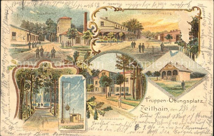 Zeithain Badeanstalt Senfft Str Offizierscasino Garten Kommandantur