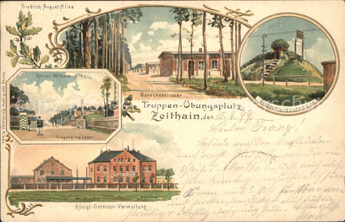 Zeithain Truppenuebungsplatz Friedrich August Allee Kaiser Wilhelm Allee Baracke