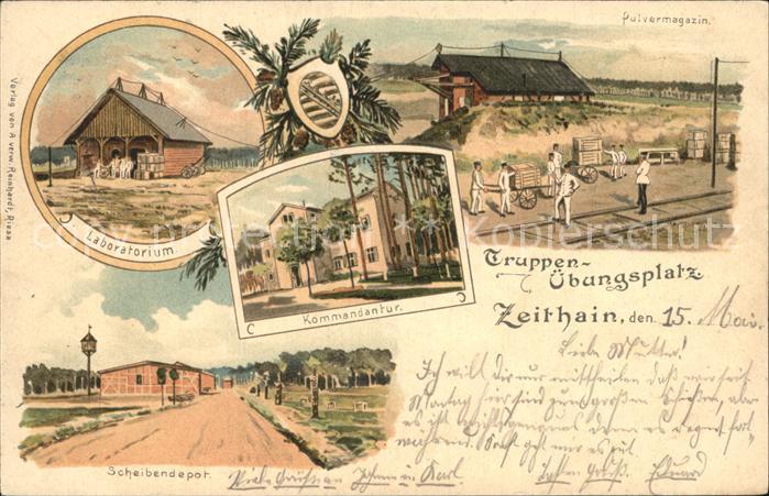 Zeithain Truppenuebungsplatz Laboratorium Kommandantur Pulvermagazin Scheibendep