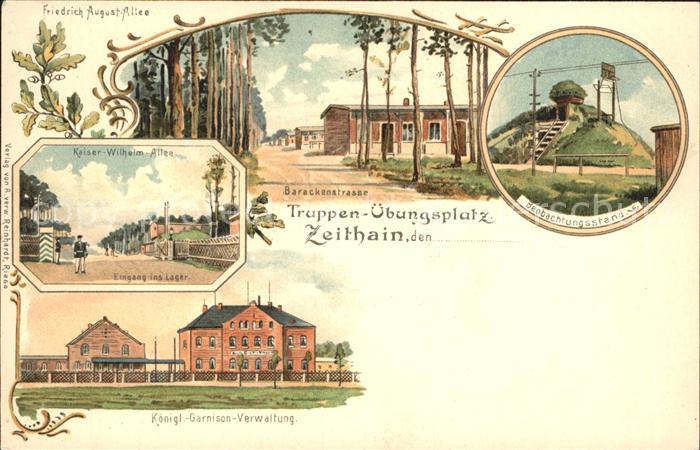 Zeithain Truppenuebungsplatz Friedrich August Allee Kaiser Wilhelm Allee Baracke