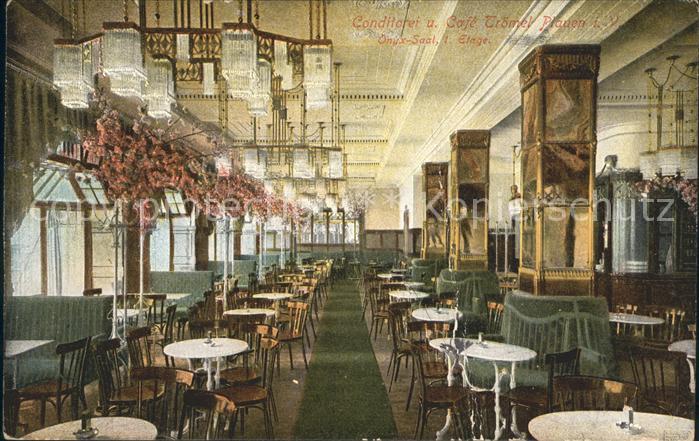 Plauen Vogtland Conditorei und Cafe Troemel Gastraum