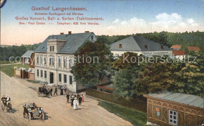 Werdau Sachsen Gasthof Langenhessen