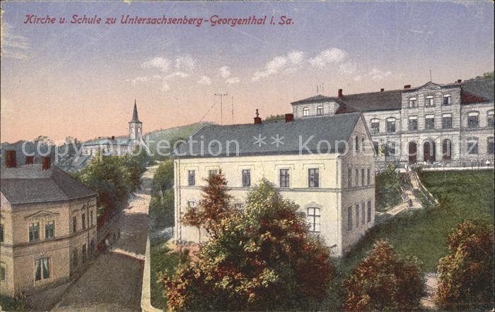 Untersachsenberg-Georgenthal Kirche und Schule