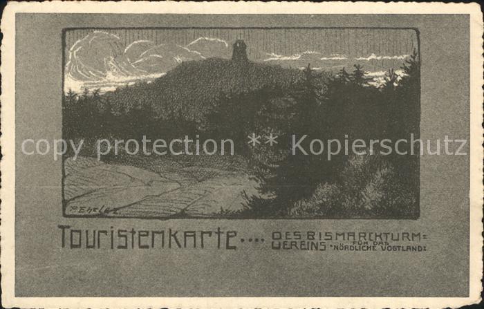 Netzschkau Bismarcksaeule auf dem Kuhberg