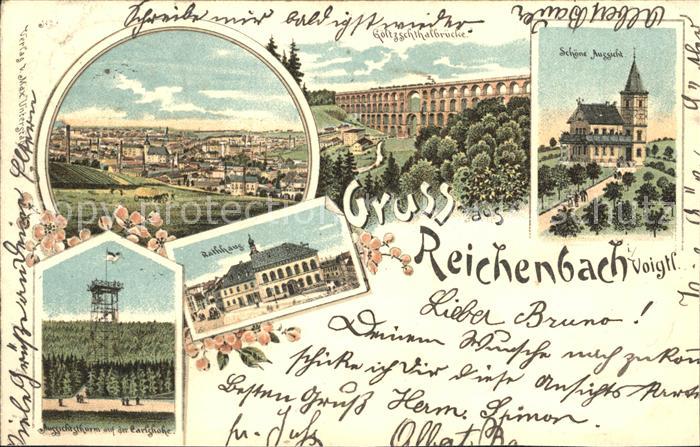 Reichenbach Vogtland Panorama Goeltzschtalbruecke Restaurant Schoene Aussicht Au