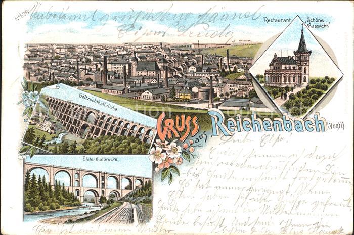 Reichenbach Vogtland Panorama Restaurant Schoene Aussicht Goeltzschtalbruecke El