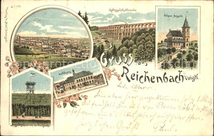 Reichenbach Vogtland Panorama Goeltzschtalbruecke Restaurant Schoene Aussicht Au