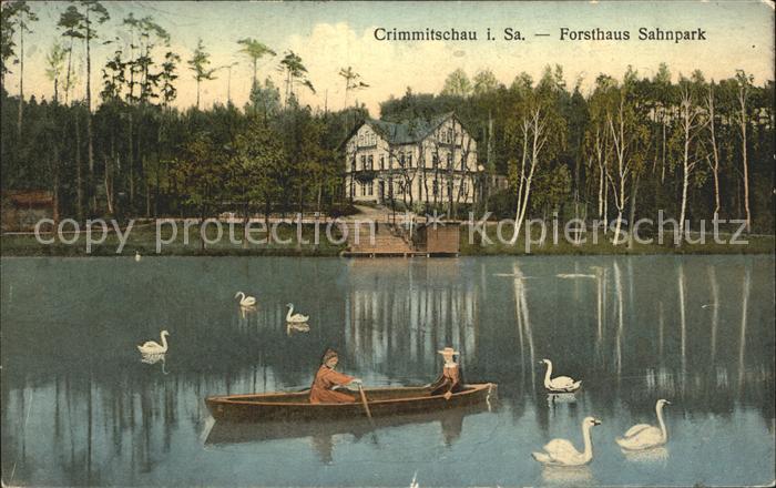 Crimmitschau Forsthaus Sahnpark Schwaene Boot