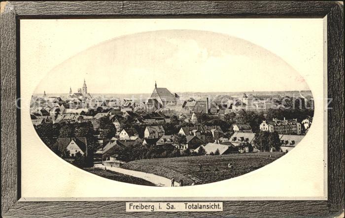 Freiberg Sachsen Totalansicht Bilderrahmen