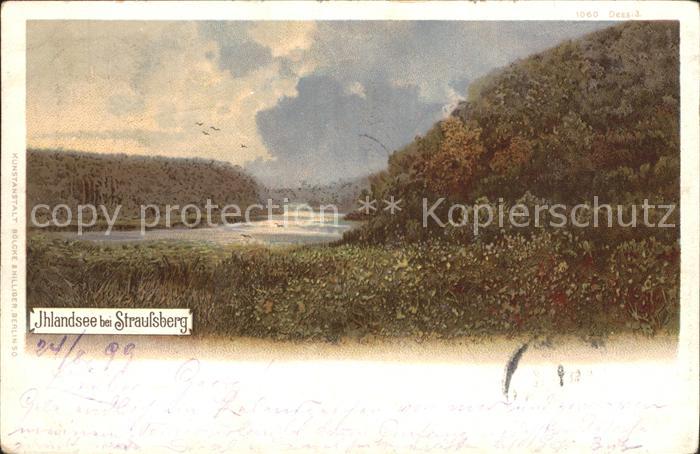 Strausberg Brandenburg Ihlandsee Kuenstlerkarte