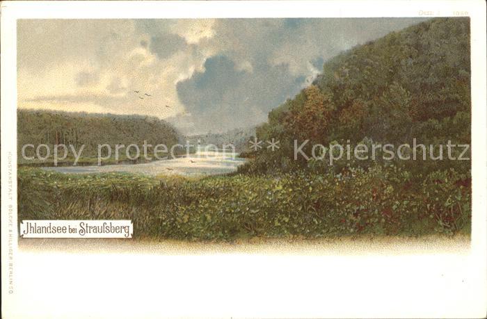 Straussberg Thueringen Ihlandsee Kuenstlerkarte