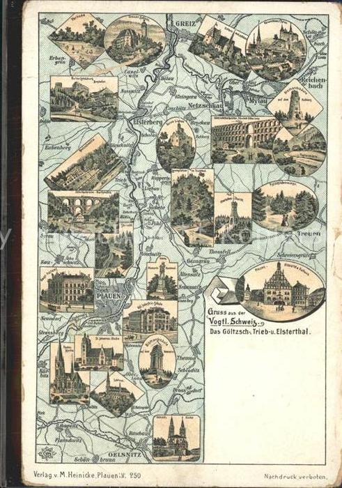 Netzschkau Sehenswuerdigkeiten Goeltzschtal Triebtal Elstertal