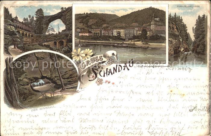 Schandau Bad Prebischtor Edmundsklamm Kuhstall Felsentor Elbsandsteingebirge Lit