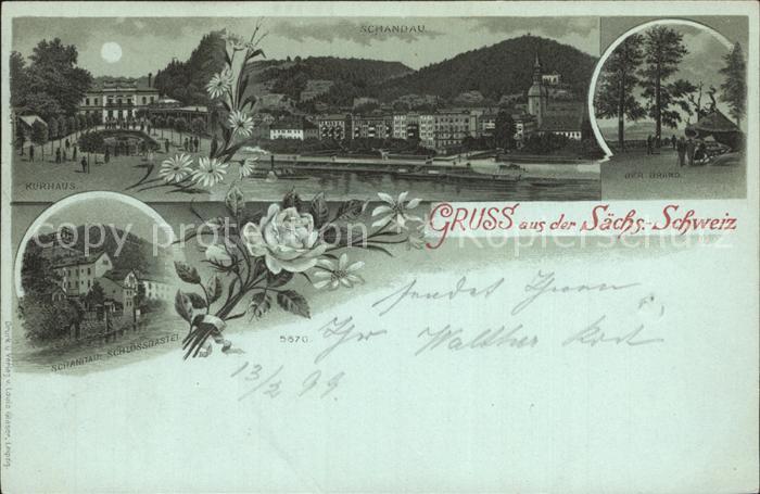 Schandau Bad im Mondschein Brand Schlossbastei