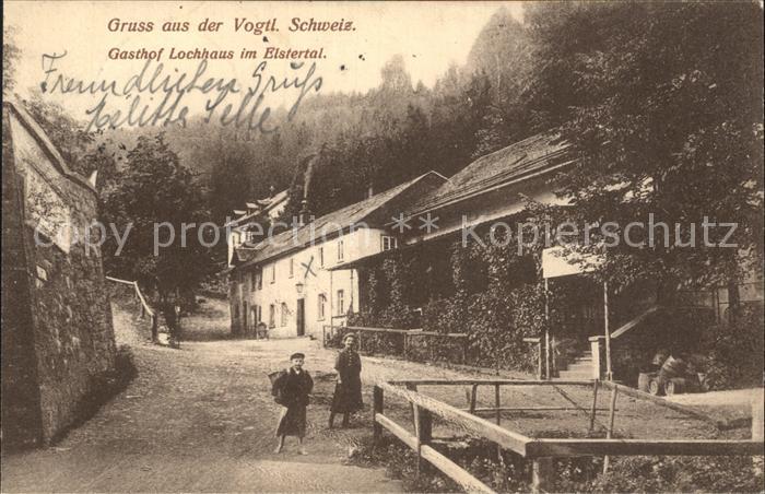 Plauen Vogtland Gasthof Lochhaus im Elstertal Vogtlaendische Schweiz