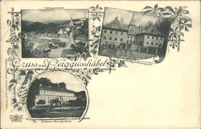 Berggiesshuebel Totalansicht Schloss Griesenstein Johann Georgenbad Reichspost