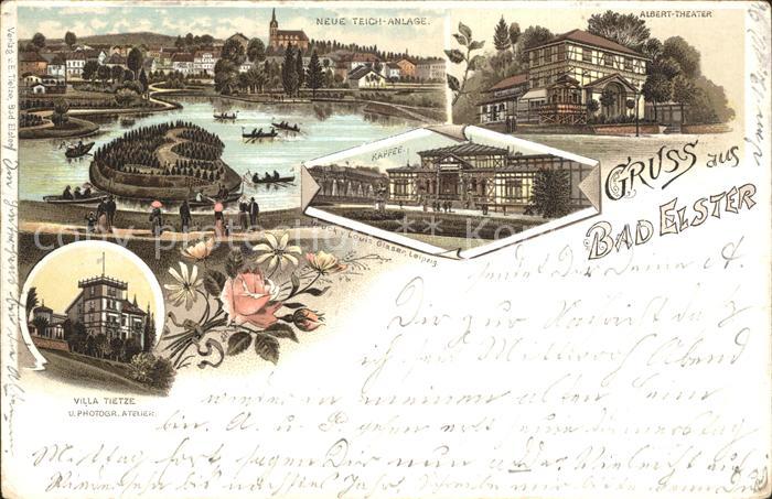 Bad Elster Neue Teichanlage Alberttheater Kaffee Villa Tietze