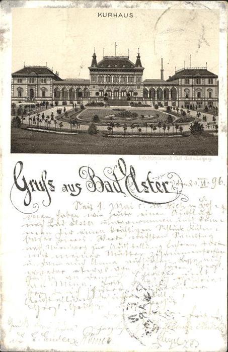 Bad Elster Kurhaus Reichspost Litho