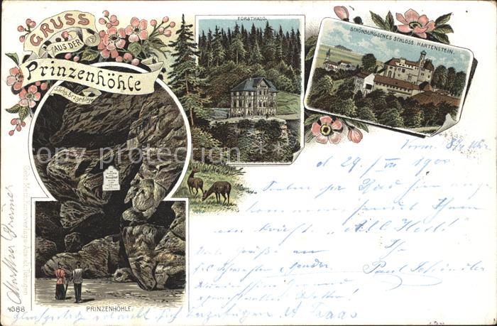 Hartenstein Zwickau Prinzenhoehle Forsthaus Schoenburgsches Schloss