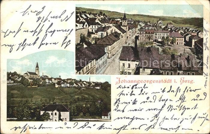 Johanngeorgenstadt Ortsansichten mit Kirche