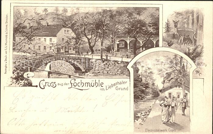Lochmuehle Saechsische Schweiz Gaststaette Liebethaler Grund Elektrizitaetswerk