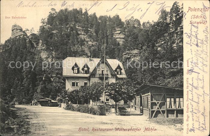 Porschdorf Hotel Restaurant Waltersdorfer Muehle Talwaechter Felsen Elbsandstein
