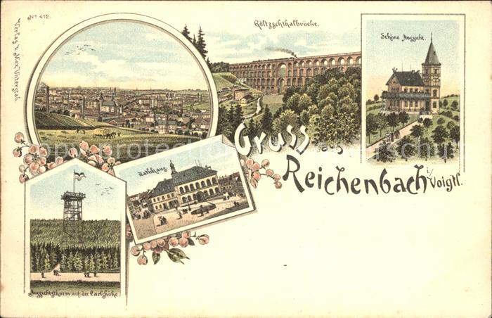 Reichenbach Vogtland Panorama Goeltzschtalbruecke Schoene Aussicht Aussichtsturm