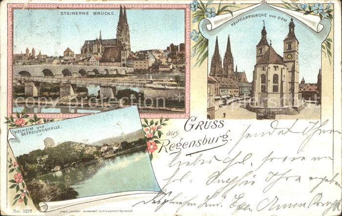 REGENSBURG Bayern Steinerne Bruecke Dom Kirche Kelheim Befreiungshalle