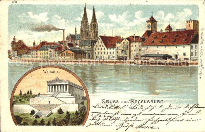 REGENSBURG Bayern Donau Dom Walhalla Ruhmeshalle