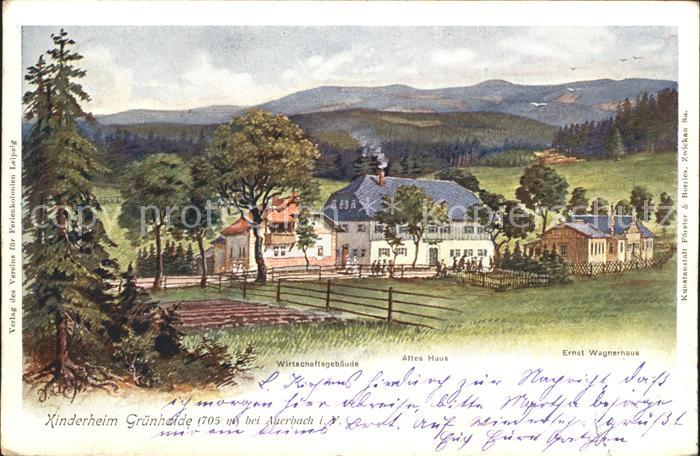 Gruenheide Vogtland Kinderheim Wirtschaftsgebaeude Altes Haus Ernst Wagnerhaus K