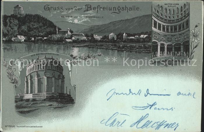 Kelheim Befreiungshalle Mondscheinkarte