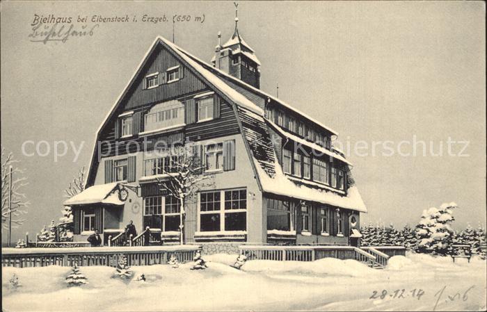 Eibenstock Wandererheim Bielhaus im Winter