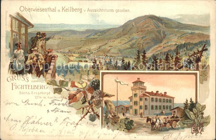 Oberwiesenthal Erzgebirge Panorama Blick vom Fichtelberg Aussichtsturm Keilberg