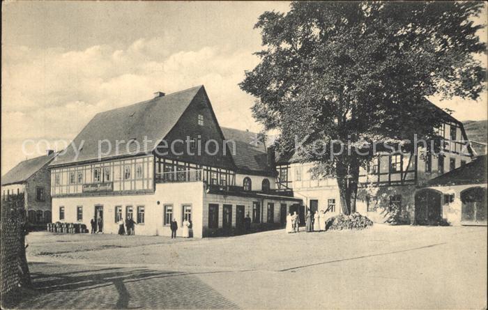 Neudorf Erzgebirge Gasthof zum Kaiserhof Bahnpost