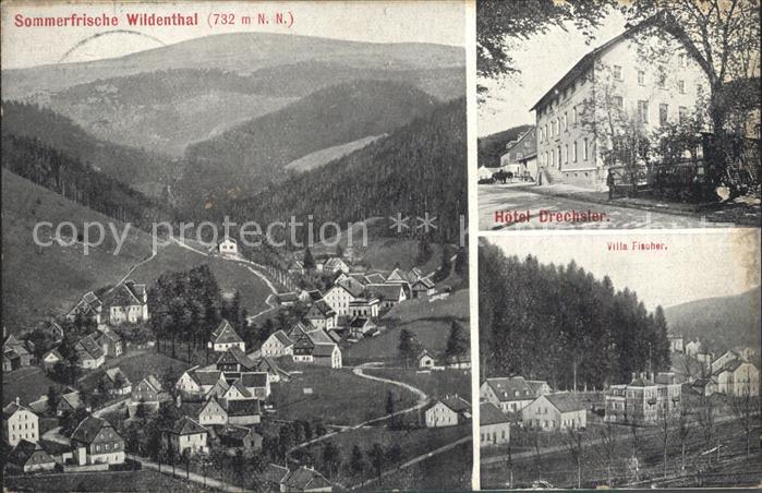 Wildenthal Eibenstock Panorama Sommerfrische Hotel Drechsler Villa Fischer