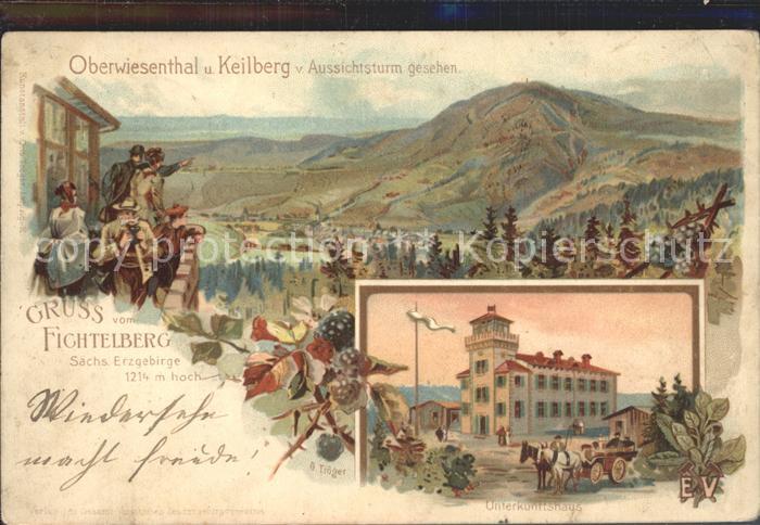 Oberwiesenthal Erzgebirge Panorama Blick vom Fichtelberg Aussichtsturm Keilberg