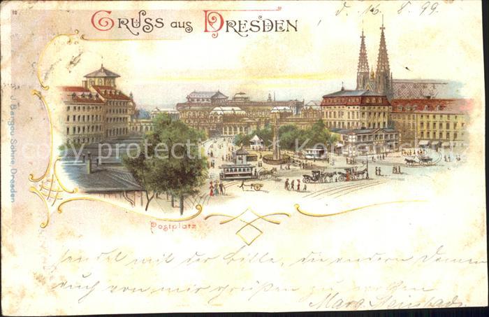 DRESDEN Elbe Postplatz