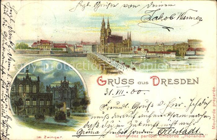 DRESDEN Elbe Im Zwinger Elbpartie