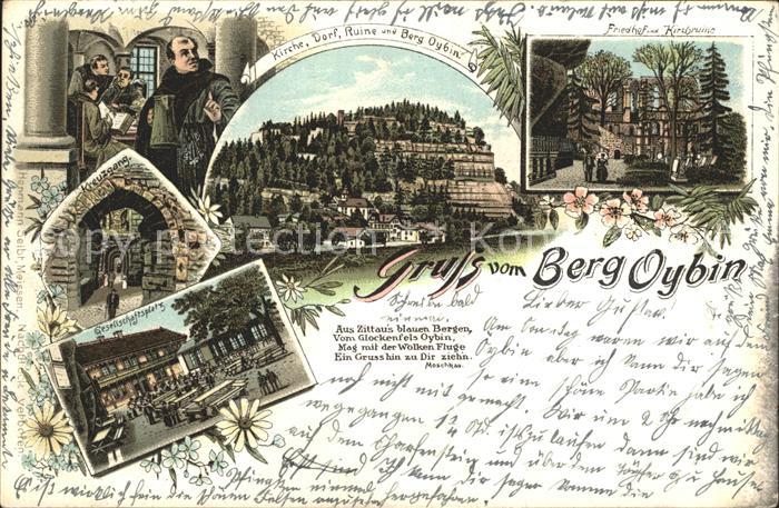 Oybin Sachsen Kreuzgang Friedhof und Kirchruine Gesellschaftsplatz Berg