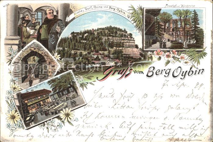 Oybin Sachsen  Friedhof und Kirchruine Gesellschaftsplatz Berg