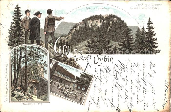 Oybin Sachsen Schuppenberge Kreuzgang Gesellschaftsplatz