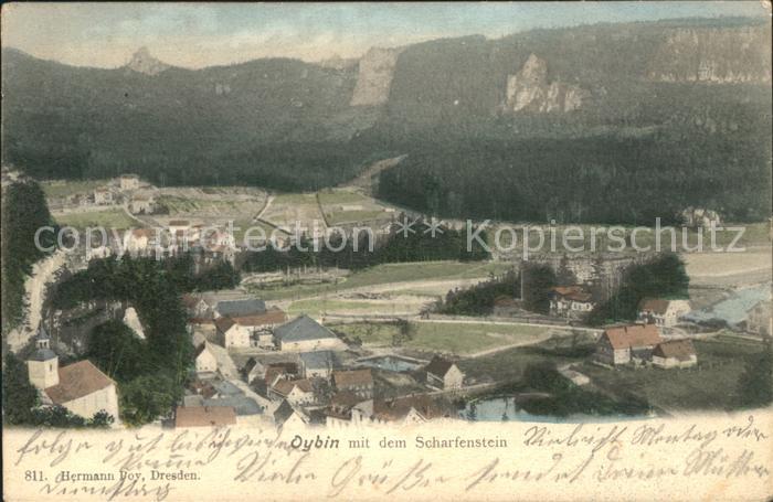 Oybin Sachsen Mit dem Scharfenstein