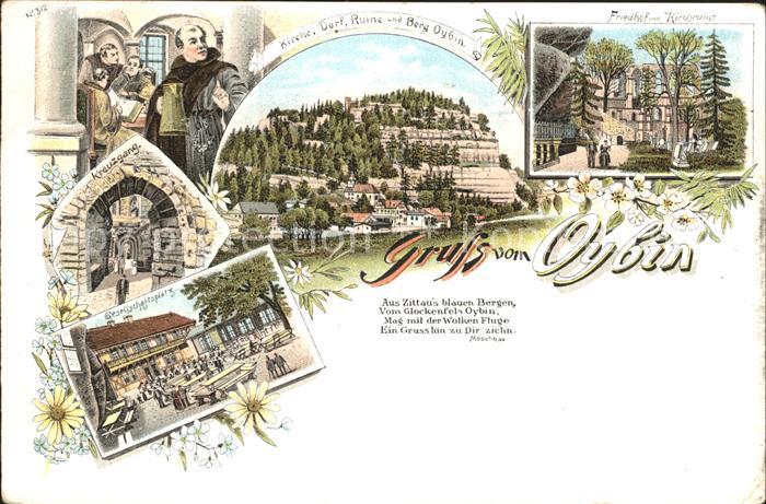 Oybin Sachsen Kreuzgang Friedhof Kirchruine