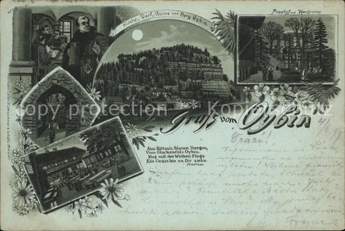 Oybin Sachsen Kirche Ruine Berg Friedhof